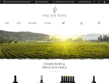 Tablet Screenshot of chilewinetrading.com